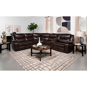 McLean Dark Brown Power Reclining Sectional Sofa - sold by Home Elegance USA