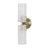 Mistie 2 Light Glass Sconce - Bronze by Uttermost - View 3