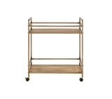 Barb Serving Cart 98218 Natural & Champagne Finish | Acme - 98218 - Home Elegance USA - 2