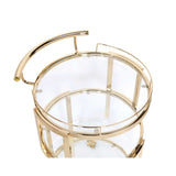 Acme - Madelina Serving Cart 98286 Clear Glass & Gold Finish