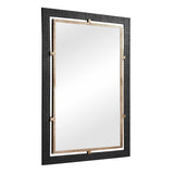 Guerra Mirror Walnut & Brass - Bronze / Dark Brown by Uttermost - View 3
