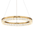 Segovia Round Crystal LED Chandelier - Gold by Uttermost - View 1
