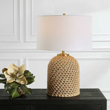 Kendari Rope & Rattan Table Lamp - Yellow by Uttermost - View 2