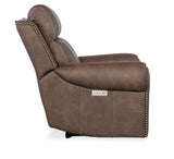 Duncan Power Recliner With Power Headrest & Lumbar - Dark Brown by Hooker Furniture - View 7