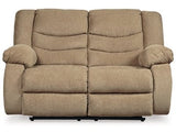 Ashley Mocha Tulen Reclining Loveseat - Chenille | Home Elegance USA