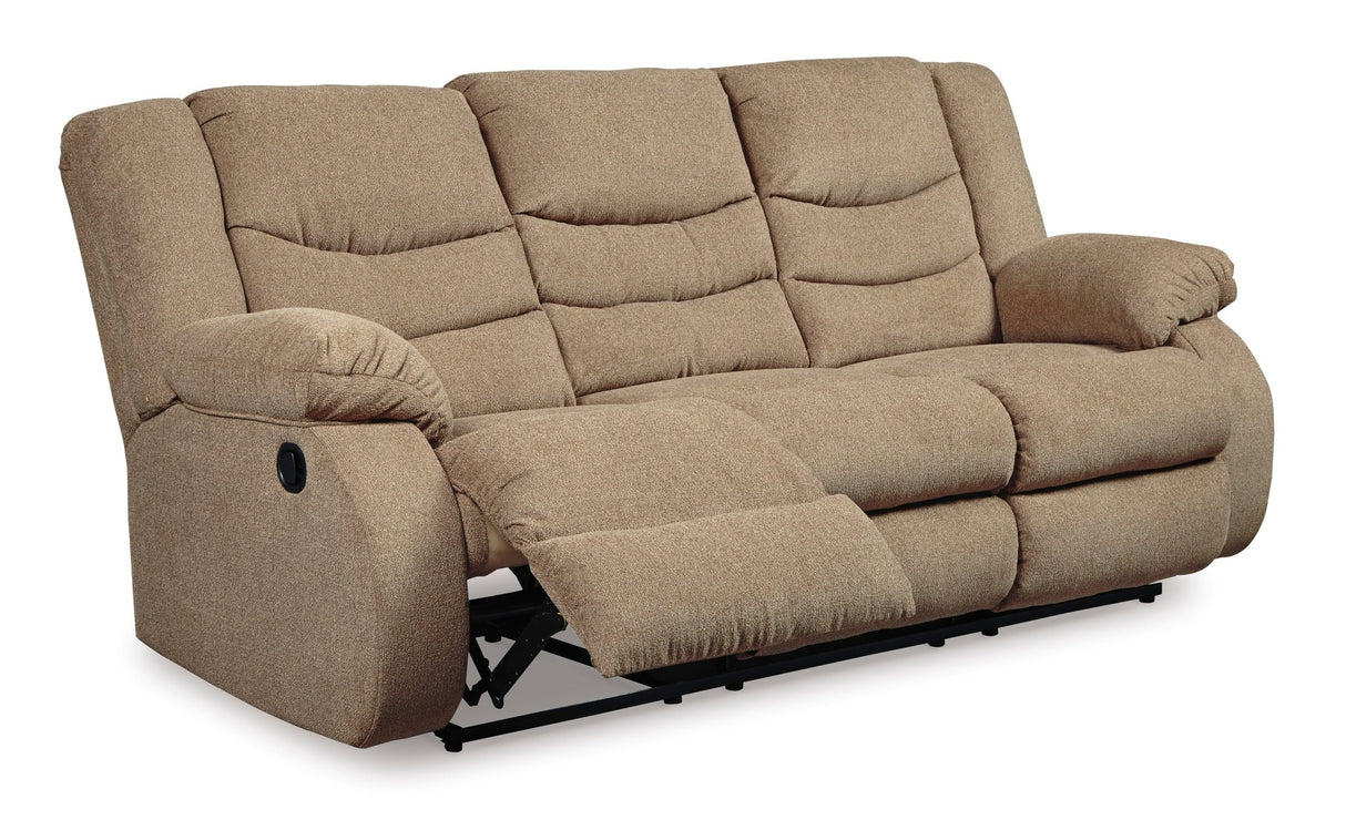 Ashley Mocha Tulen Reclining Sofa - Chenille - 9860488 - Home Elegance USA - 2