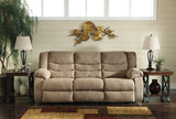 Ashley Mocha Tulen Reclining Sofa - Chenille | Home Elegance USA