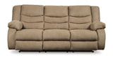 Ashley Mocha Tulen Reclining Sofa - Chenille | Home Elegance USA