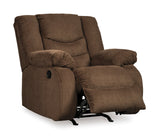 Ashley Chocolate Tulen Rocker Recliner - Chenille | Home Elegance USA