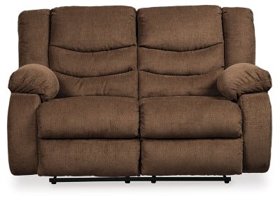 Ashley Chocolate Tulen Reclining Loveseat - Chenille - 9860586 - Home Elegance USA - 1