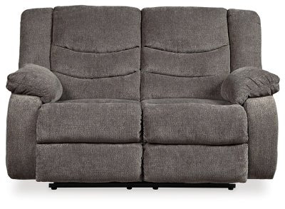 Ashley Gray Tulen Reclining Loveseat - Chenille - 9860686 - Home Elegance USA - 1