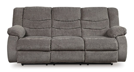 Ashley Gray Tulen Reclining Sofa - Chenille - 9860688 - Home Elegance USA - 1