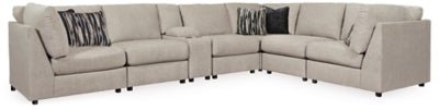 Ashley Bisque Kellway 98707S5 7 - Piece Sectional - Chenille | Home Elegance USA