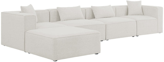 Cube - Modular Sectional 5 Piece - Cream - Fabric - 630Cream - Sec5A - Home Elegance USA - 1