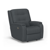 Arlo Transitional Fabric Power Recliner With Power Headrest & Lumbar | Flexsteel
