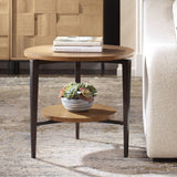 Loddon Side Table Oak - Dark Brown by Uttermost - View 2