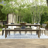 Forsyth Outdoor Dining Table - Dark Gray by Uttermost - View 3