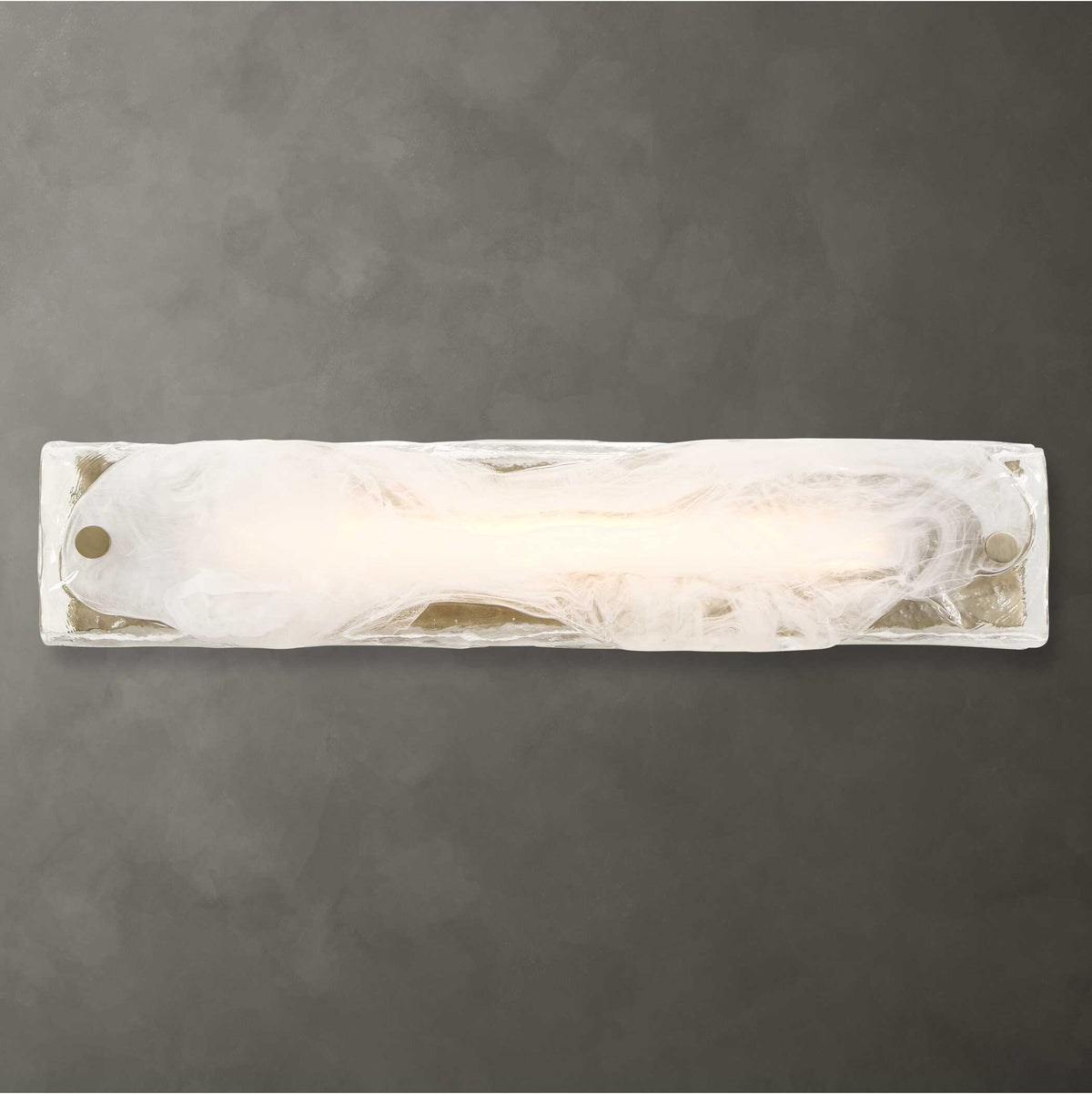 Taffy 1 Light LED Swirl Glass Sconce - White by Uttermost - View 2