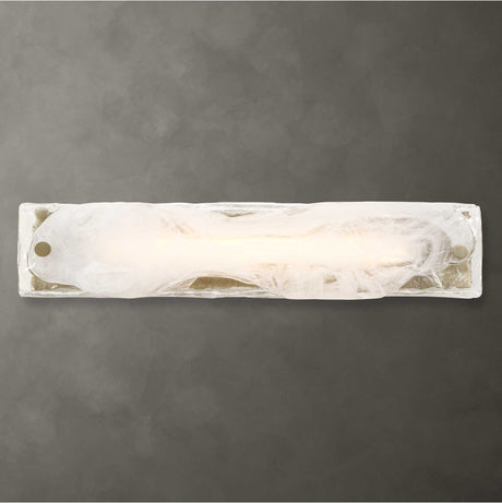 Taffy 1 Light LED Swirl Glass Sconce - White by Uttermost - View 2