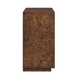 Flores Burl Wood 2 Door Cabinet Brass,Woodtone - Dark Brown by Uttermost - View 6