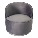 Smoky Grey and Silver Sofa Chair - Home Elegance USA