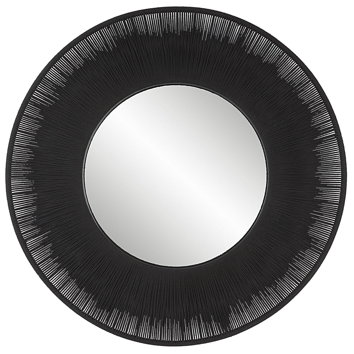 Sailor's Knot Round Mirror - Black by Uttermost - View 1