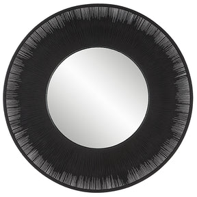 Sailor's Knot Round Mirror - Black by Uttermost - View 1