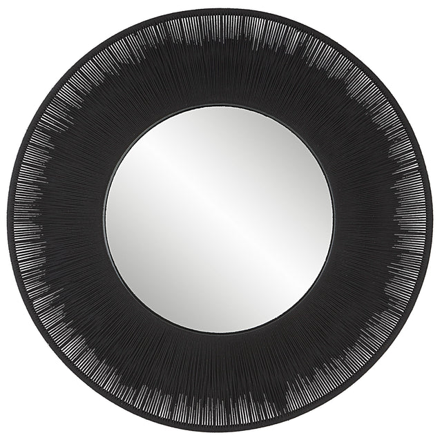 Sailor's Knot Round Mirror - Black by Uttermost - View 1