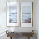 Coastline Framed Prints (Set of 2) - Light Brown / White by Uttermost - View 2