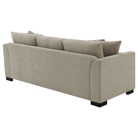 Pacheco Camel Upholstered Sleeper Sectional Chaise Sofa - sold by Home Elegance USA