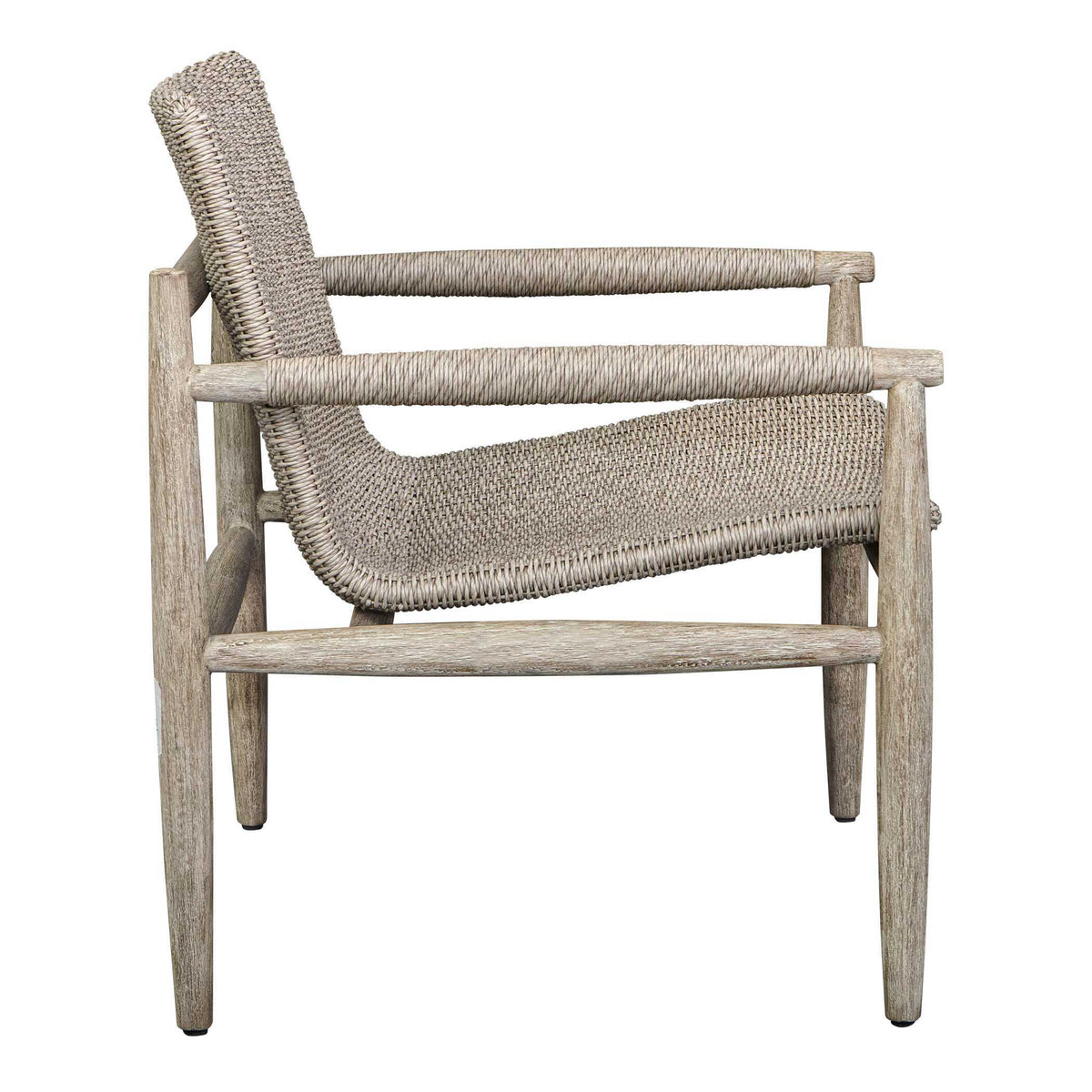 Sumba Wicker Outdoor Lounge Chair - Gray by Uttermost - View 10