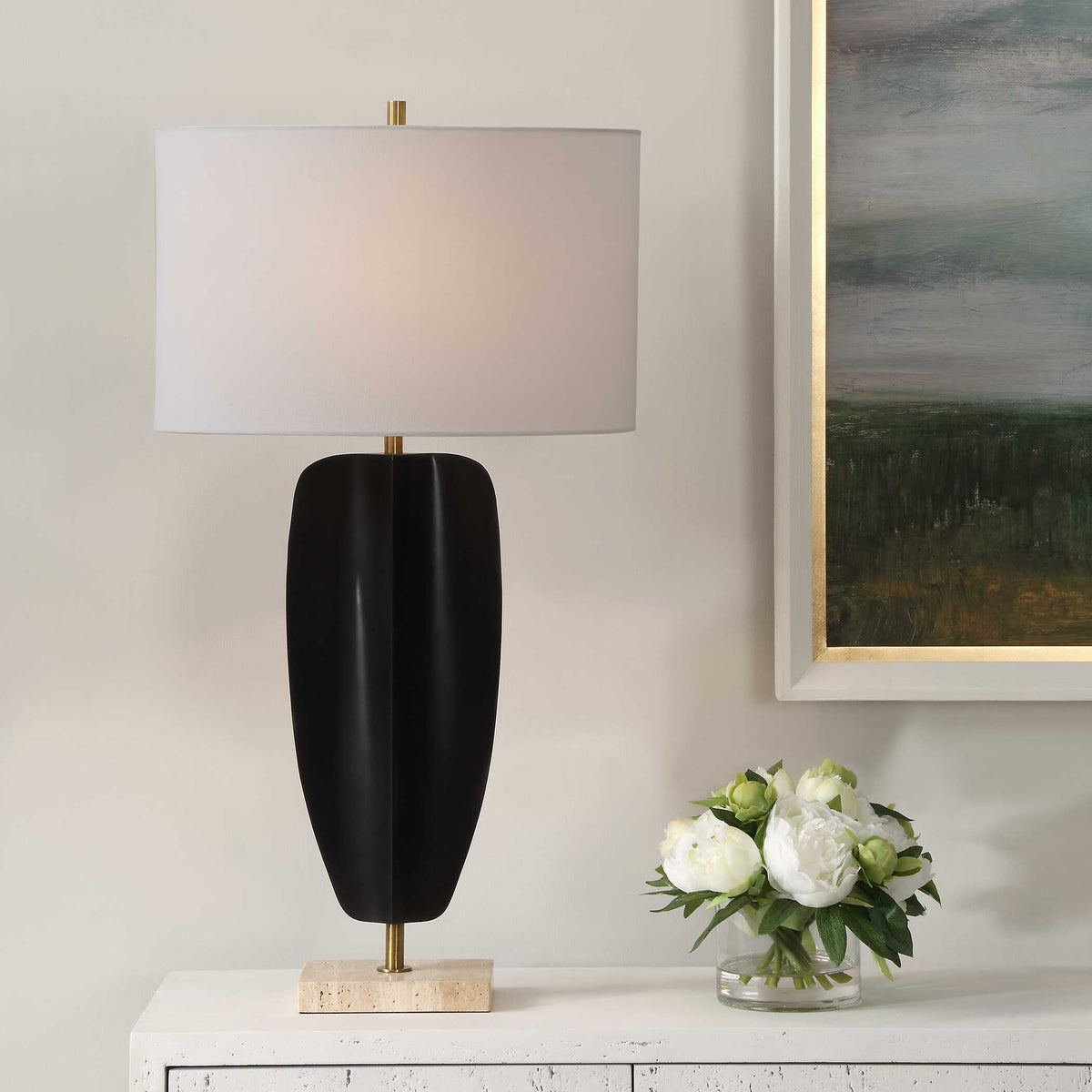 Kure Black Table Lamp by Uttermost - View 2