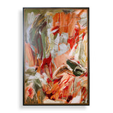 Garden City Abstract Art Green / Orange / Pink - Orange / Green by Uttermost - View 1
