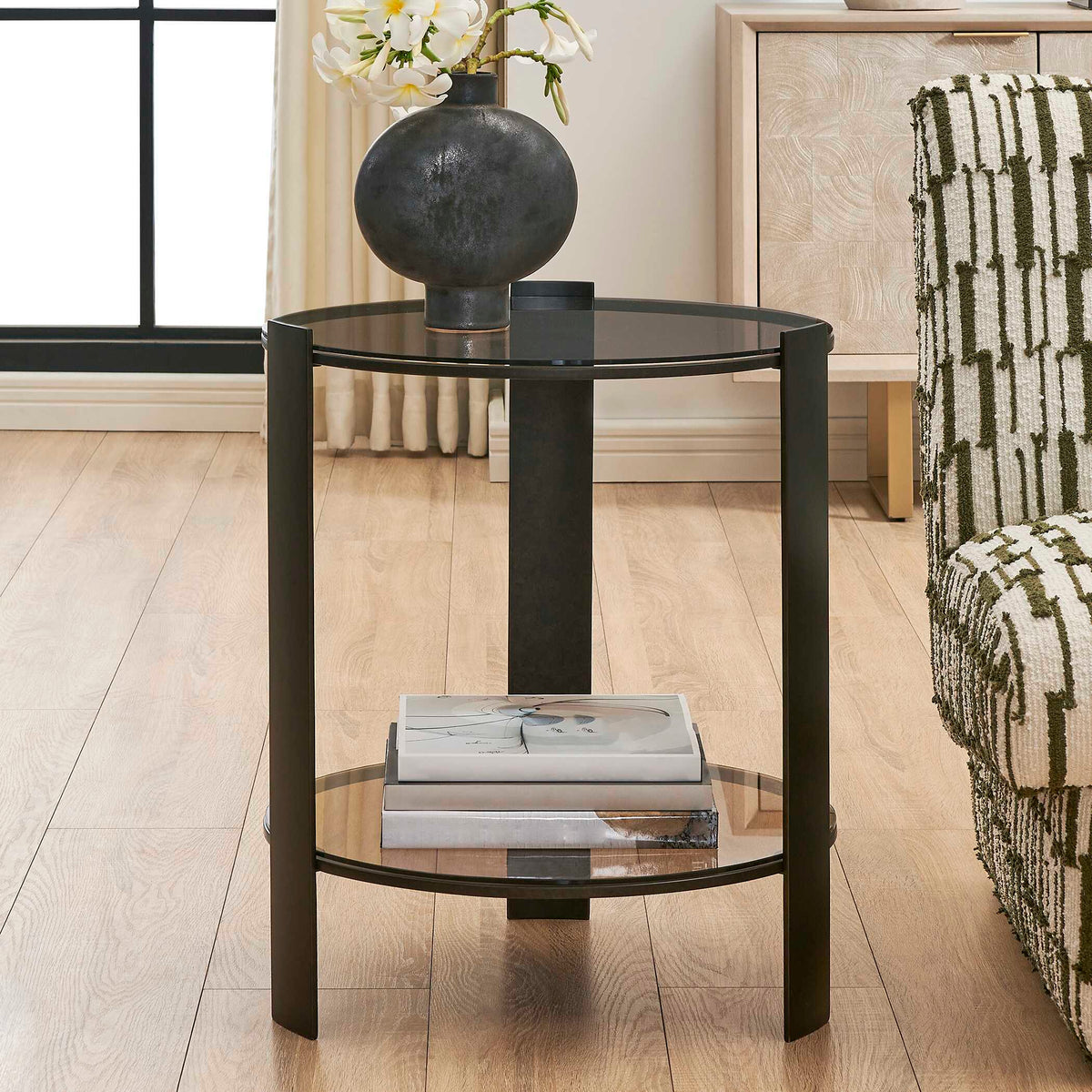 Hanson Side Table - Bronze by Uttermost - View 2