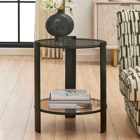Hanson Side Table - Bronze by Uttermost - View 2
