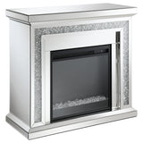 Electric Fireplace - Lorelai Rectangular Freestanding Fireplace Mirror