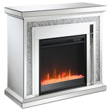 Electric Fireplace - Lorelai Rectangular Freestanding Fireplace Mirror