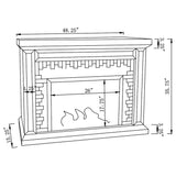 Electric Fireplace - Gilmore Rectangular Freestanding Fireplace Mirror