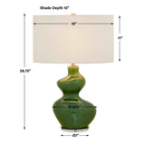 Esall Table Lamp - Green by Uttermost - View 3