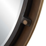 Porthole Round Mirror Bronze - Black by Uttermost - View 5