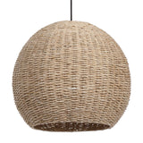 Seagrass 1 Light Dome Pendant - Light Brown by Uttermost - View 3