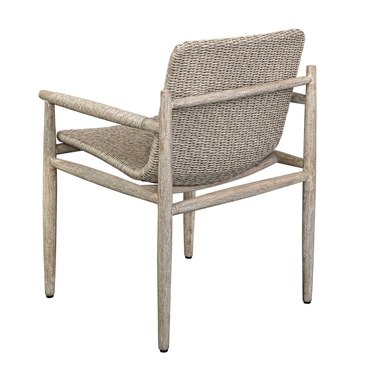 Sumba Wicker Outdoor Dining Chair - Gray by Uttermost - View 9