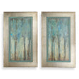 Whispering Wind Framed Art (Set of 2) - Blue / Light Brown by Uttermost - View 1