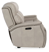 Rhea Zero Gravity Power Recline Sofa With Power Headrest Beige - Light Gray by Hooker Furniture - View 5