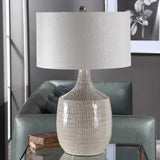 Felipe Table Lamp - Light Gray / White by Uttermost - View 4