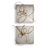Harmony Metal Wall Art (Set of 2) - Gold / Silver by Uttermost - View 1