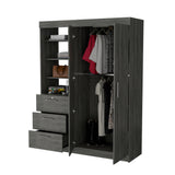 Tempe 3 Drawers Armoire, 3-Tier Shelf, 2-Door - sold by Home Elegance USA