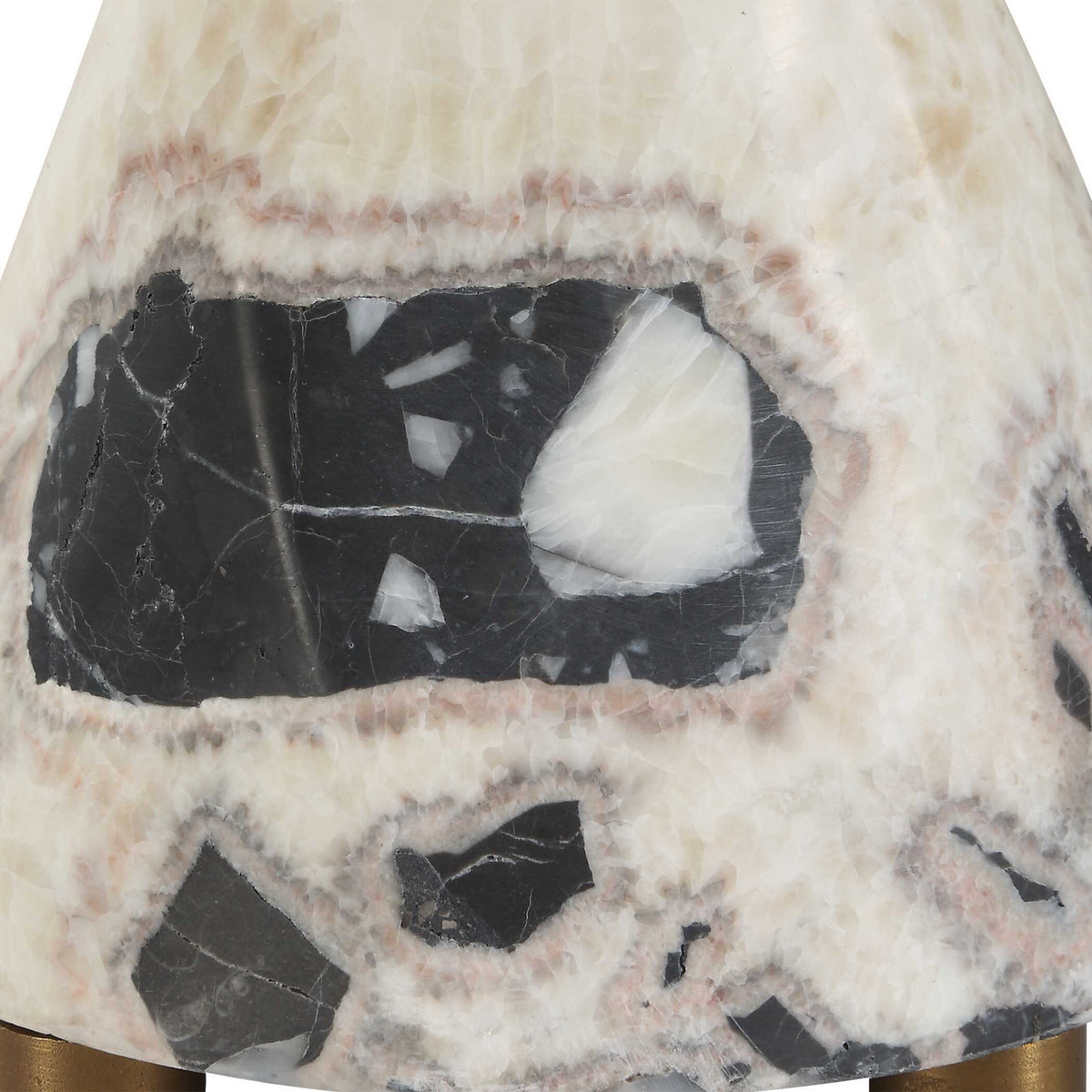 Marcela Panda Marble Buffet Lamp - Black / White by Uttermost - View 8