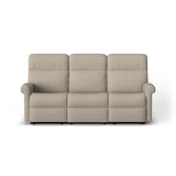 Davis Transitional Fabric Power Reclining Sofa With Power Headrests | Flexsteel