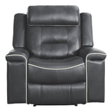 Darwan Lay Flat Reclining Chair In Dark Grey 9999Dg - 1 | Homelegance - 9999DG - 1 - Home Elegance USA - 1